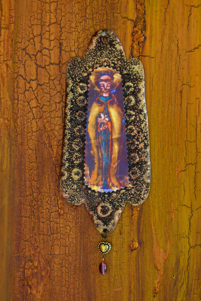 Saint Francis Rusty Retablo Ornament