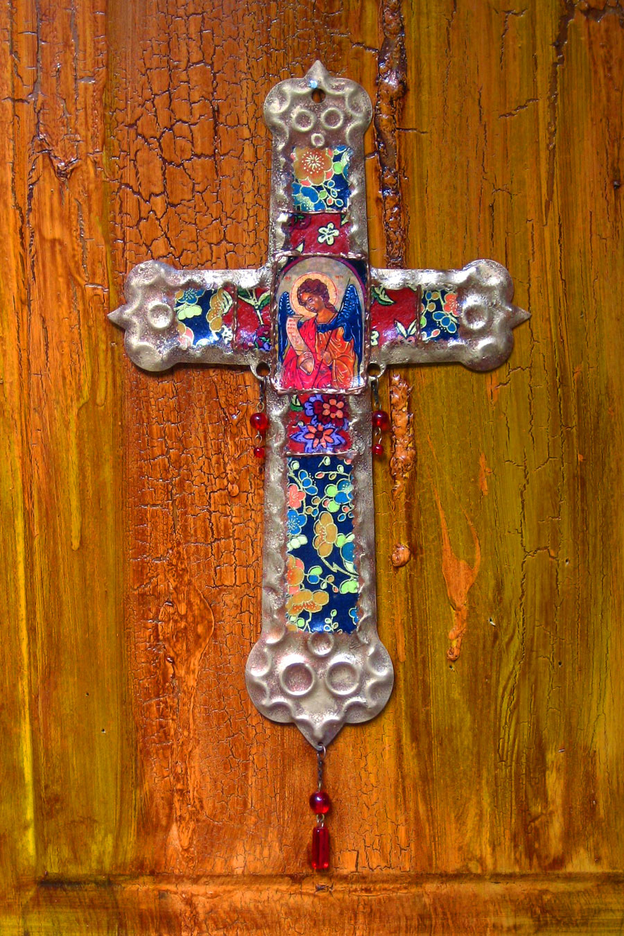 Saint Michael Retablo Cross